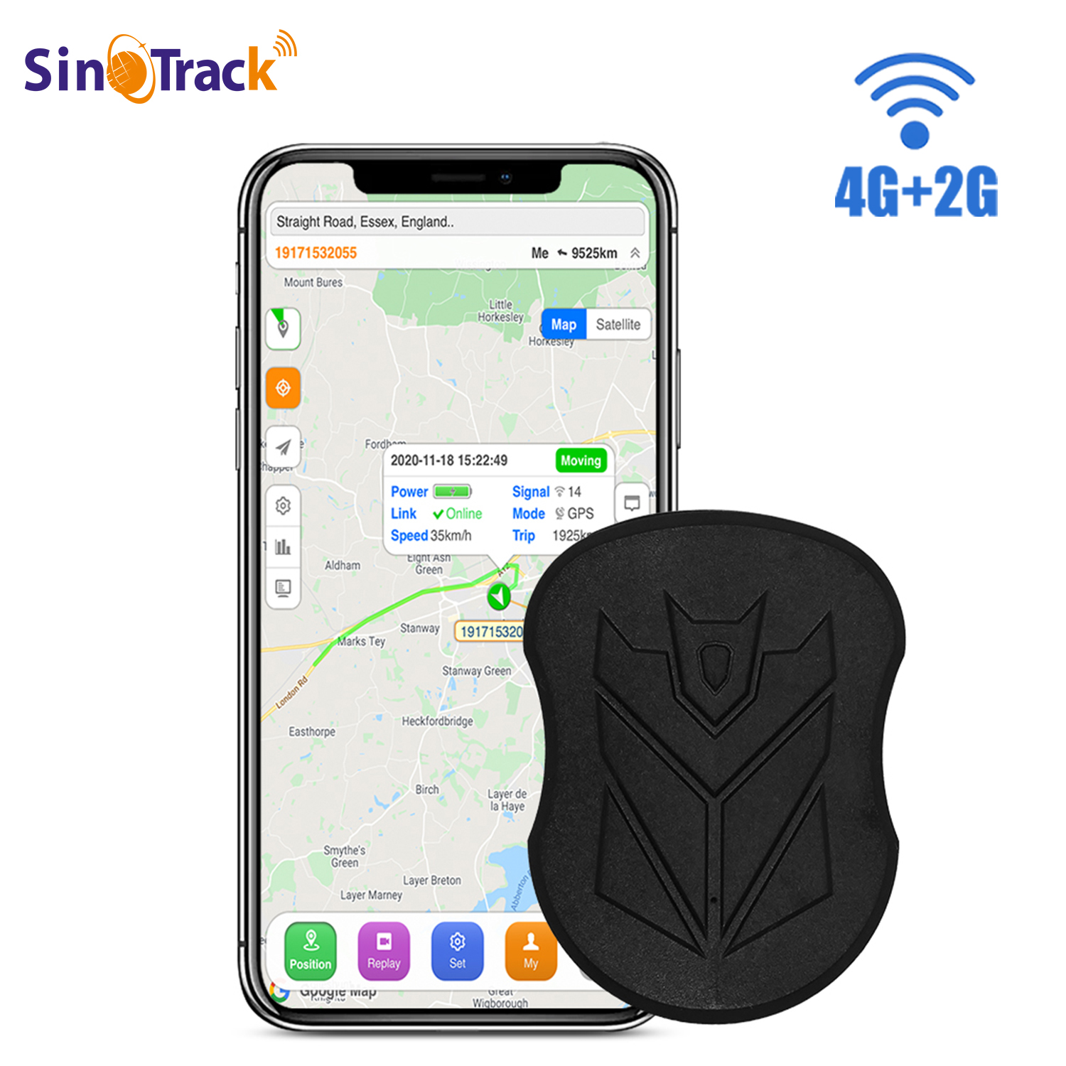 SinoTrack GPS トラッカー 4 グラム 10000mAh ST-915 防水 GPS 車両追跡マグネットロングスタンバイバッテリーリアルタイム位置無料アプリ