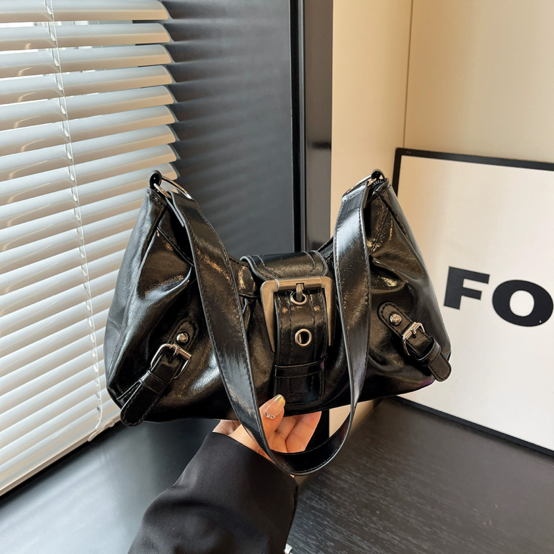 Y2K レトロプリーツホーボーショルダーバッグ女性のためのホット販売メイラードスタイル脇の下バッグクラッチハンドバッグ旅行仕事ショッピング