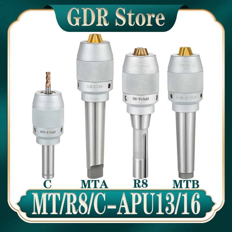 GDR MT2 MT3 MT4 MT5 C20 C25 C32 R8 APU13 APU16 自動掘削チャックホルダーチャック APU13 APU16 APU 自己締め掘削