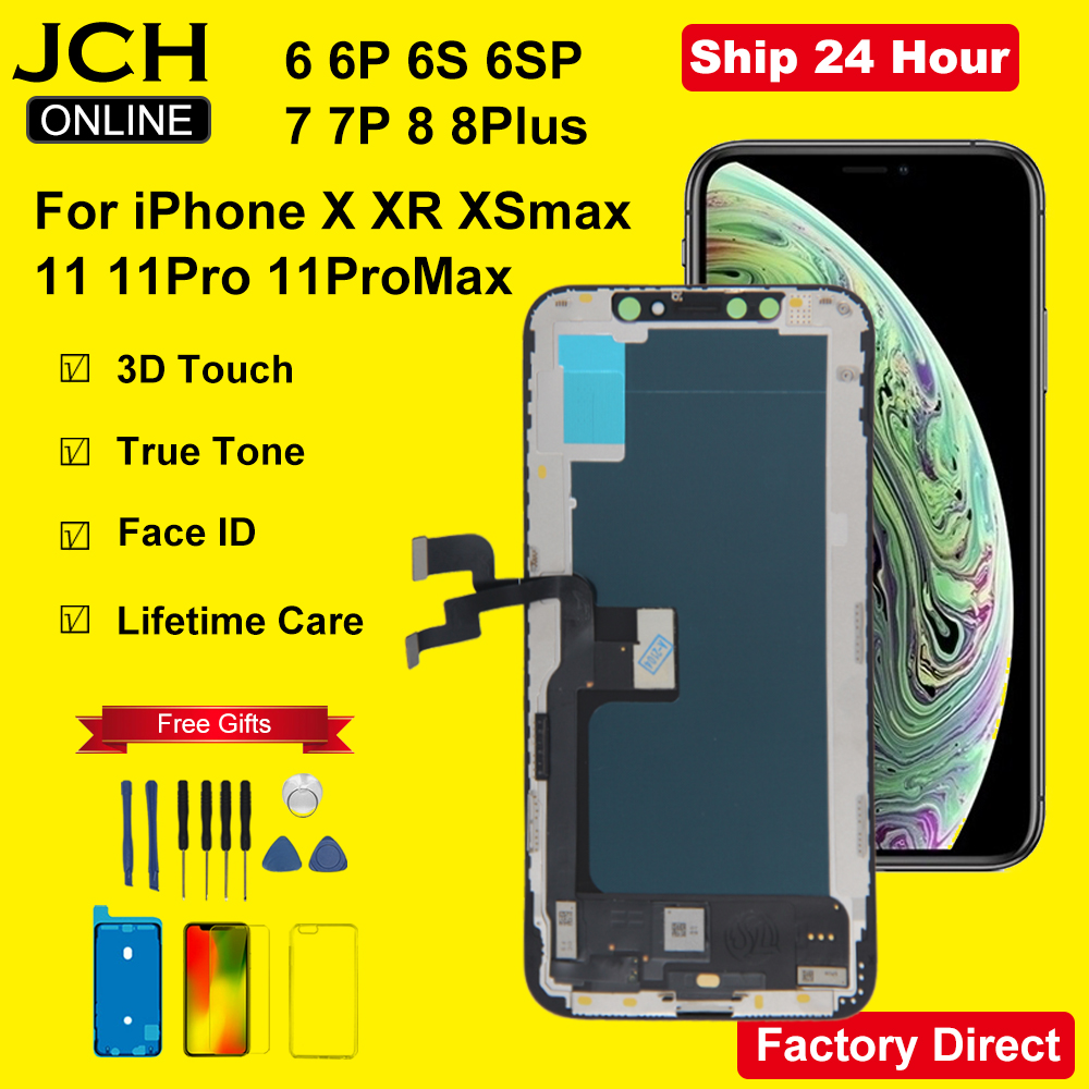 Lcd ディスプレイ iPhone 6 6S 7 8 プラス X XR XS 11 プロマックスタッチスクリーンデジタイザアセンブリ LCD 工場直接