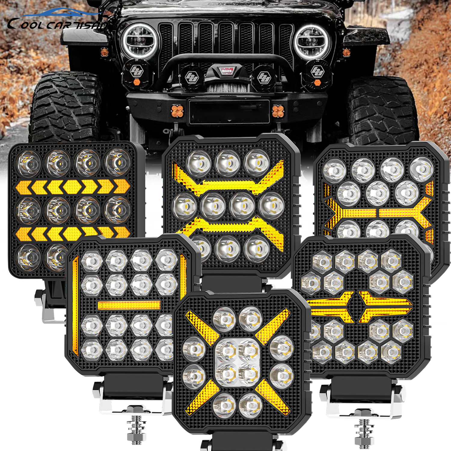 4 インチ作業 LED ヘッドライトライトオートフォグライト LED ライトバーラウンドフォグランプオートバイ車トラック SUV UTV 12V 24V