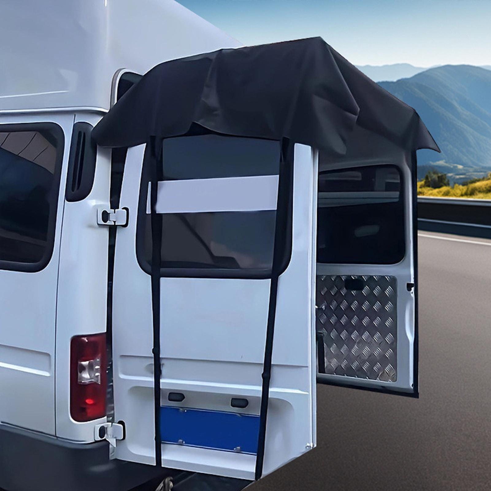 リアドア RV オーニング 防風日よけ キャンピングカー用 防風トラック バン リアプロテクター キャンプ ハイキング ビーチ ピクニック アウトドア用