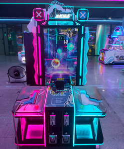 売れ筋の2人用シューティングアーケードシミュレーションガンビデオゲーム機、コイン式ゲーム機、金属とプラスチック構造。