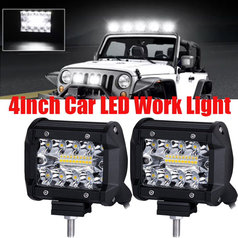 24 ボルト LED ワークライトバー車の高輝度 LED スポットライト 60 ワット 20Led ワークランプピックアップトラックバンジープ SUV 4x4