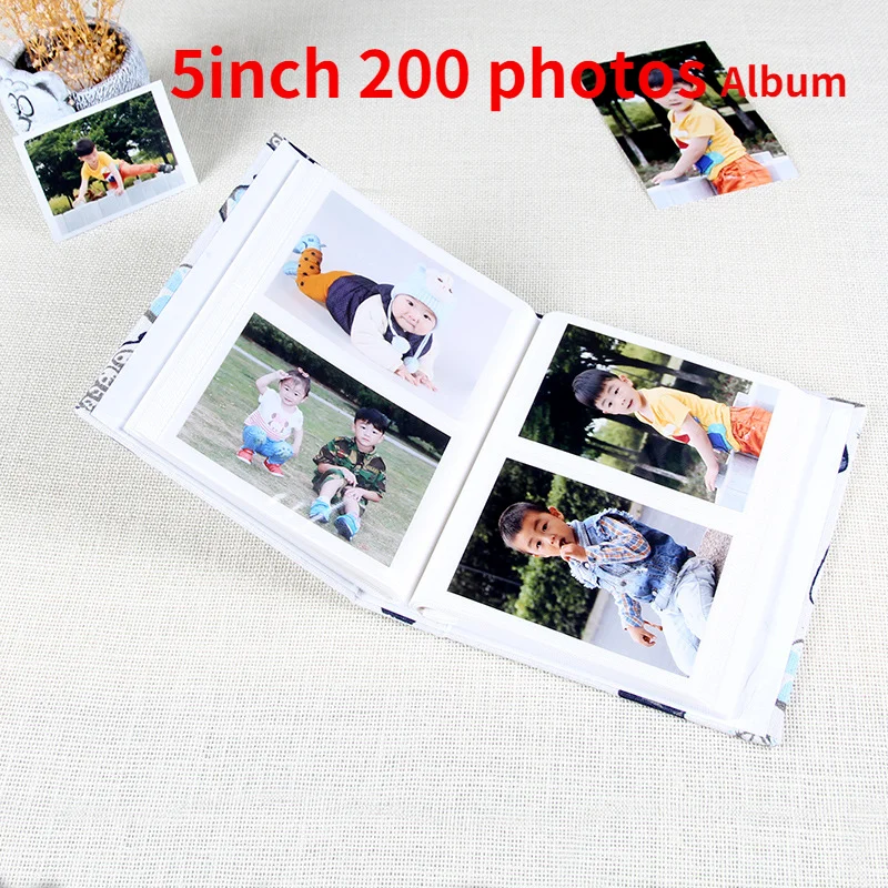 5 インチ 200 写真 6 インチ 100 フォトアルバム漫画かわいい画像収納フレーム挿入ページ子供愛好家の結婚式の思い出 DIY ブックギフト