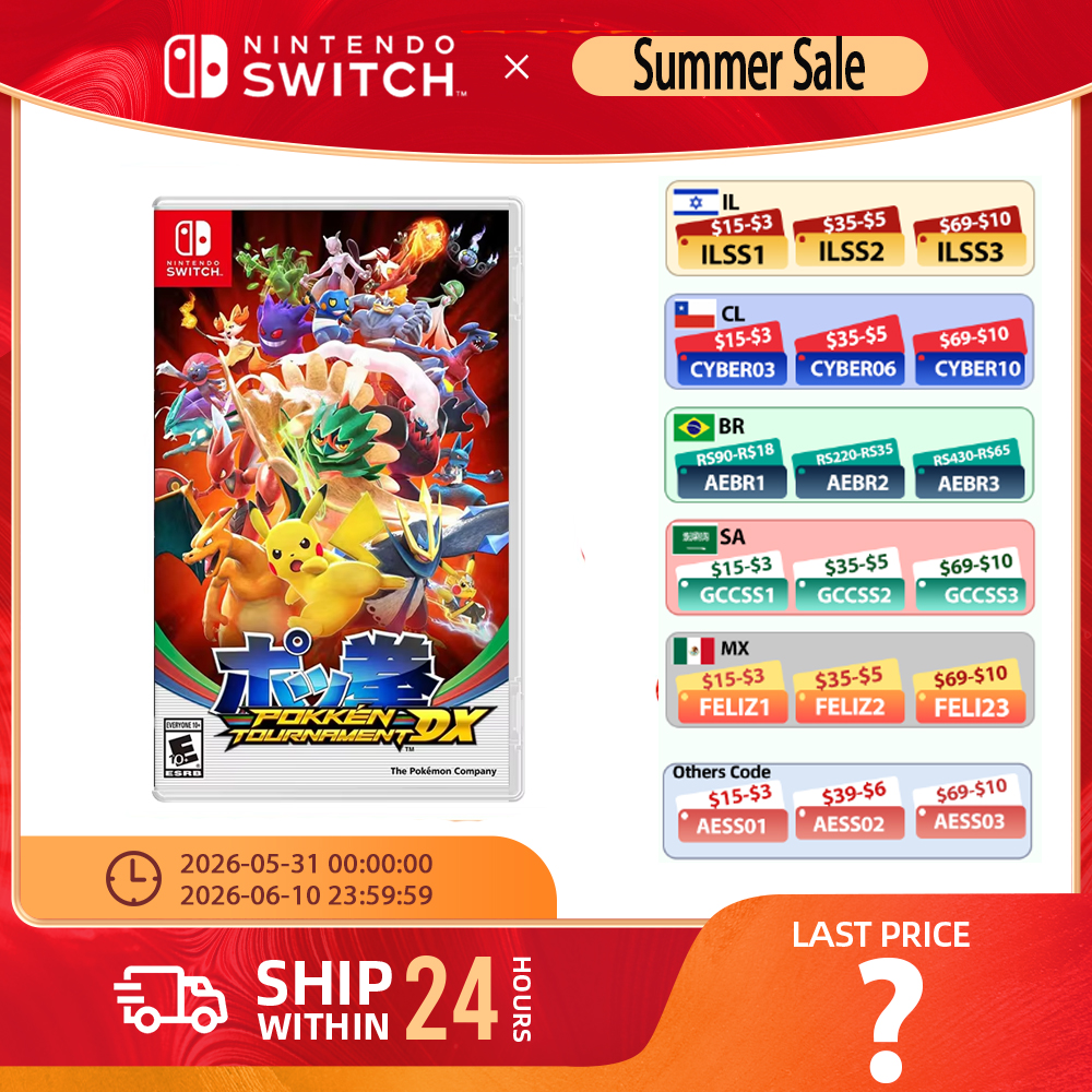 Nintendo Switch - ポッケントーナメント DX - アクション格闘ゲームスイッチ OLED Lite 用物理カートリッジ 100% オリジナル