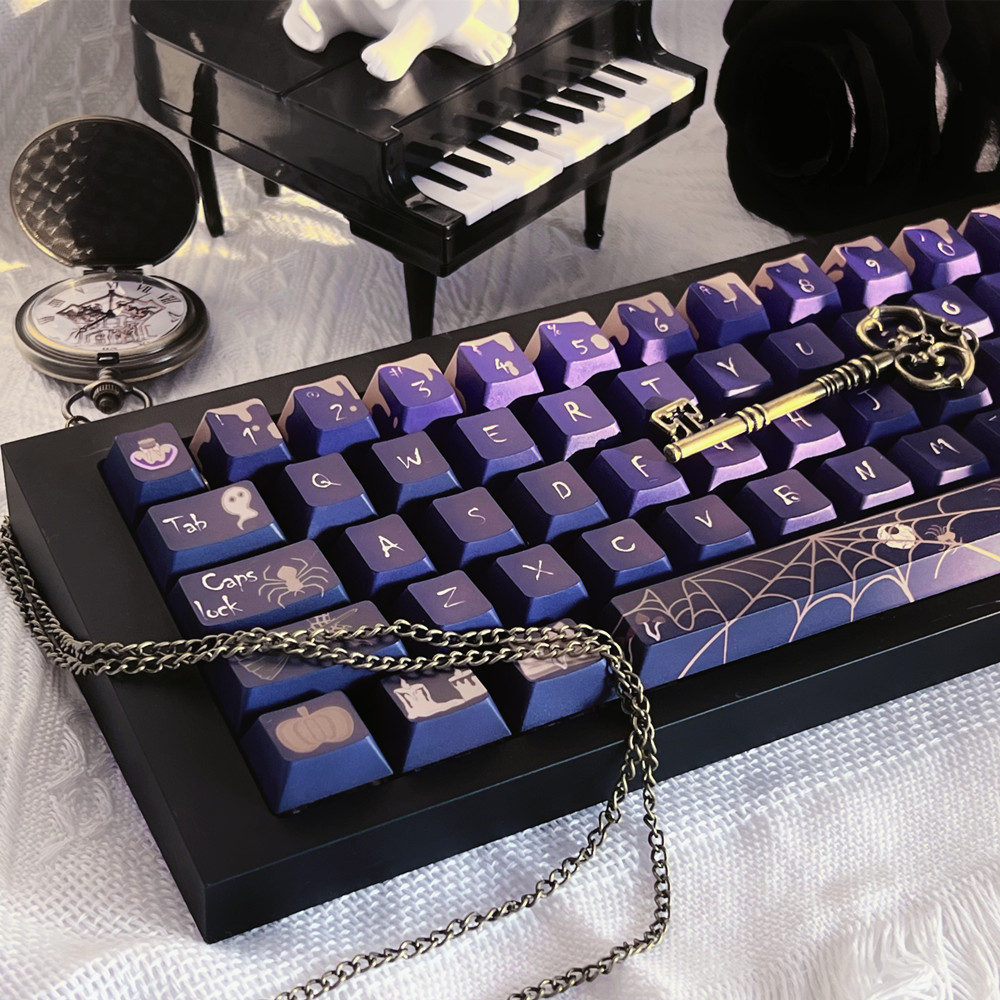 魔女饗宴キーキャップハロウィンテーマ 140 キーチェリープロファイル染料昇華 PBT ISO 入力クロススイッチメカニカルキーボード