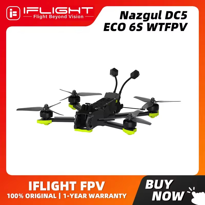 iFlight Nazgul DC5 ECO 6S WTFPV ドローン BNF (VTX なし) / FPV パーツ用カメラ