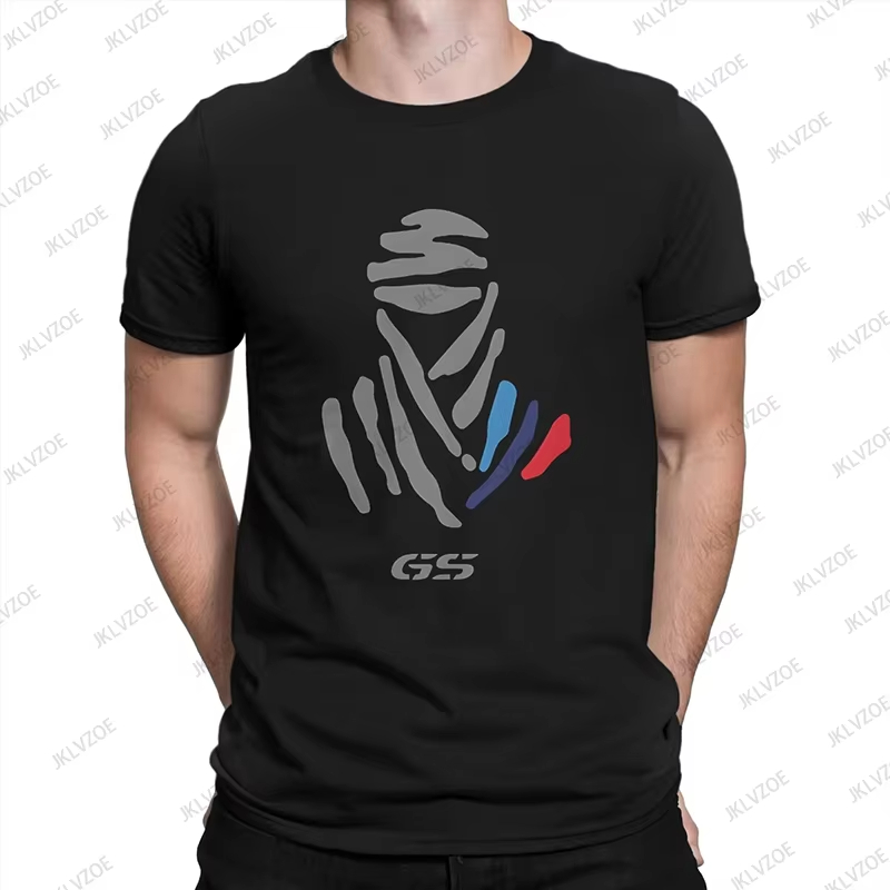 2025 ホット販売 GS ライト新メンズコットン Tシャツ GS グランジオートバイブラシ半袖 O ネック Tシャツカジュアルスポーツユニセックストップス