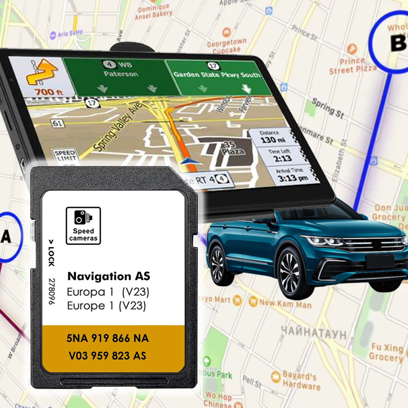 Newest V23 2026 for Volkswagen MIB2 Discover Media Maps Sat Navi SD Card Update Europe UK