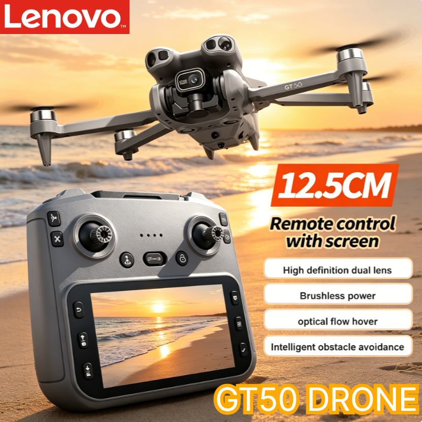 レノボ GT50 GPS ドローン 8K HD カメラ 5G WIFI FPV スクリーンリモコンブラシレスモーター軽量プロフェッショナル空中クアッドコプター