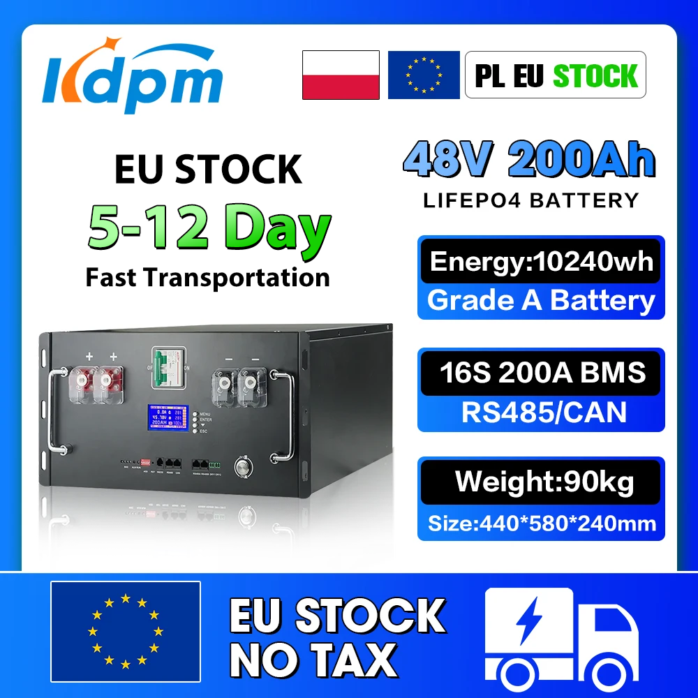 48V 100Ah 200Ah LiFePO4 バッテリーパック 51.2V 120Ah 50Ah リチウムバッテリー 6000 サイクル 家庭用 RV ソーラー オフグリッド 48V LiFePO4 税金なし