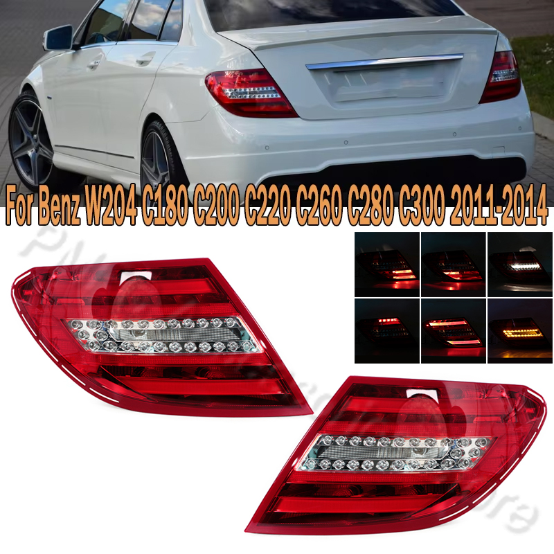 テールライトアセンブリリアブレーキライトターンシグナルランプベンツ W204 C180 C200 C220 C260 C280 C300 2011 2012 2013 2014 2049060503