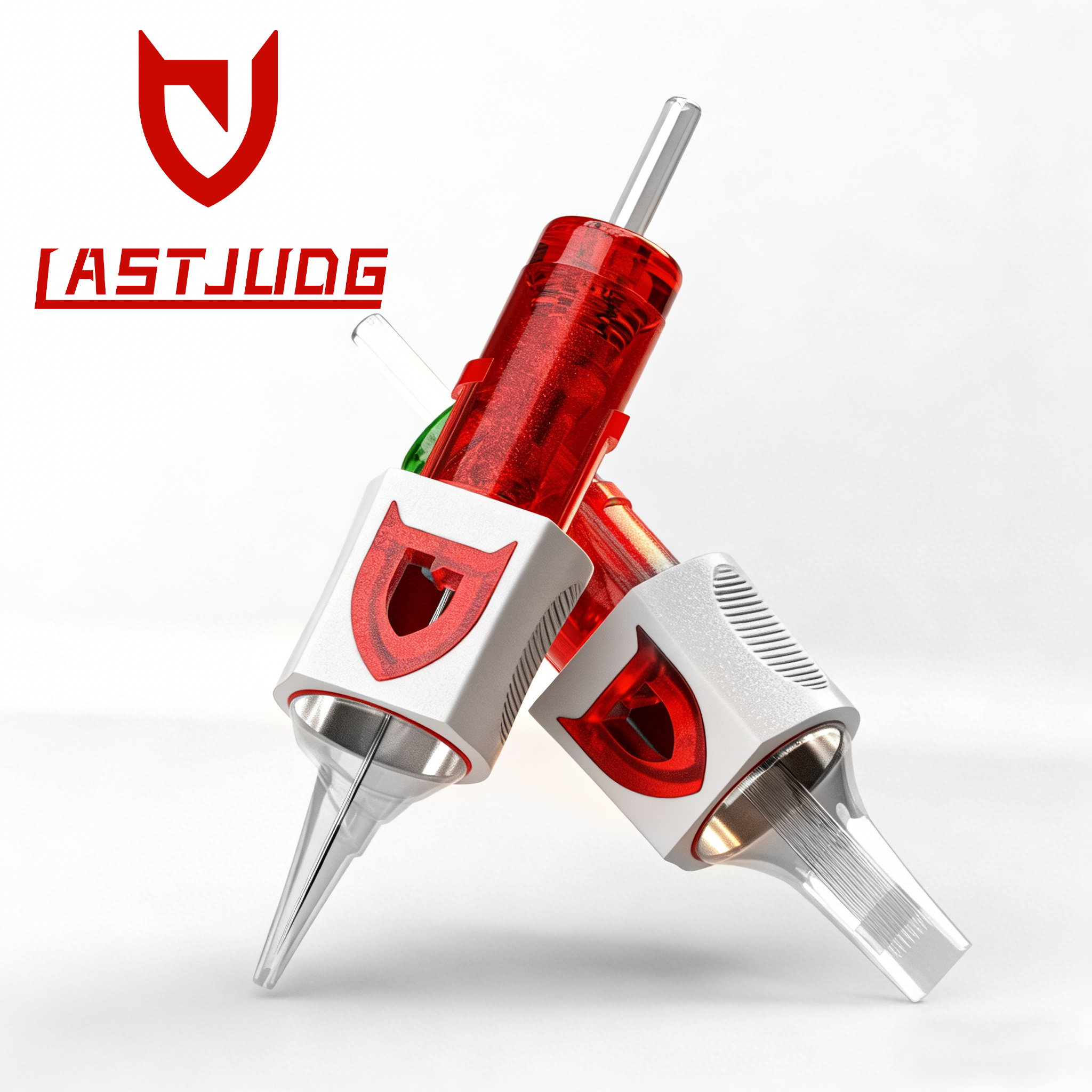 20 個ゴムコーティングされた LASTJUDG II タトゥーカートリッジ針使い捨て安全アートメイクタトゥー針タトゥーマシン用