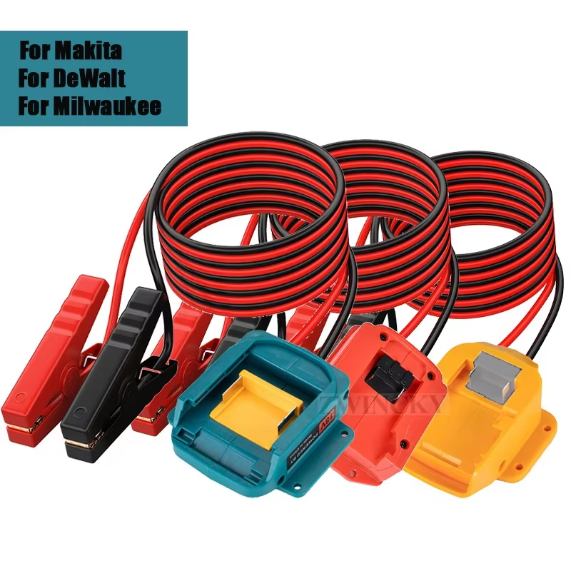 車の緊急電源 DIY アダプター自動車 12AWG 6FT イグナイタージャンプスターターマキタ用ミルウォーキー Dewalt 18V リチウムイオンバッテリー