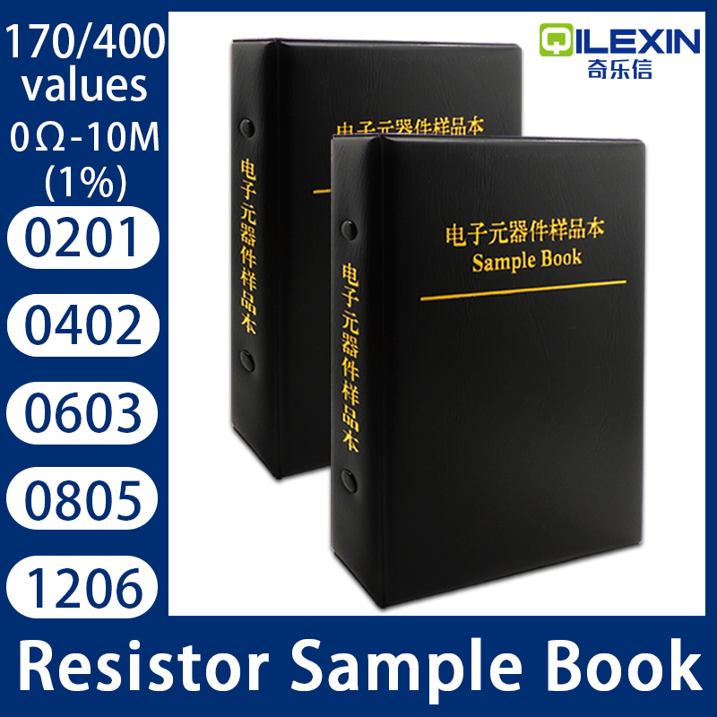 抵抗キット SMD ブック 0805 抵抗詰め合わせキット 0201 0402 0603 1206 1% FR-07 170 値 400 値 0R-10M Smd DIY サンプルブック