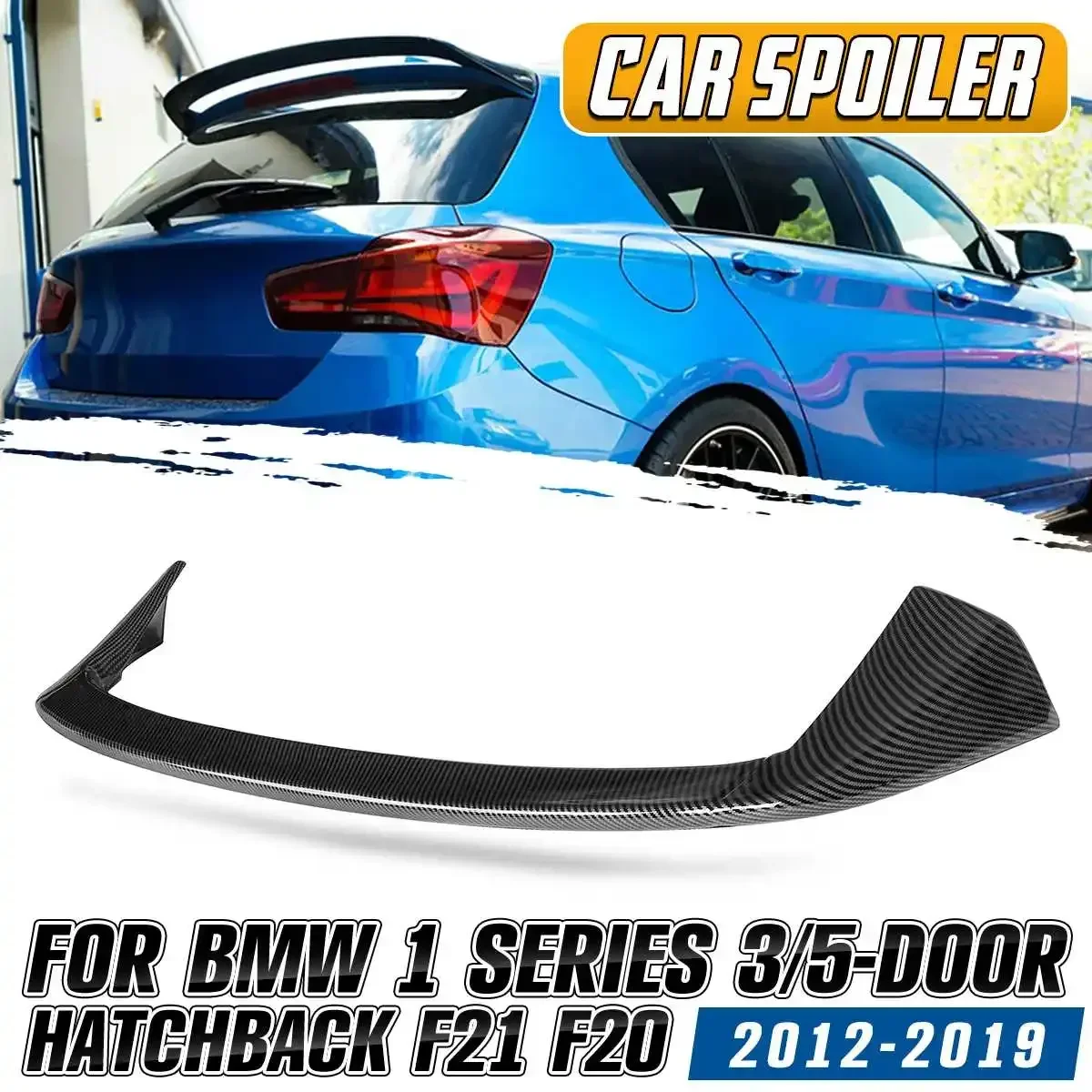 F20 F21 リアルーフリップスポイラー BMW 1 シリーズ F20 F21 2012-2019 リアトランクルーフスポイラーリップブーツ尾翼装飾ボディキット