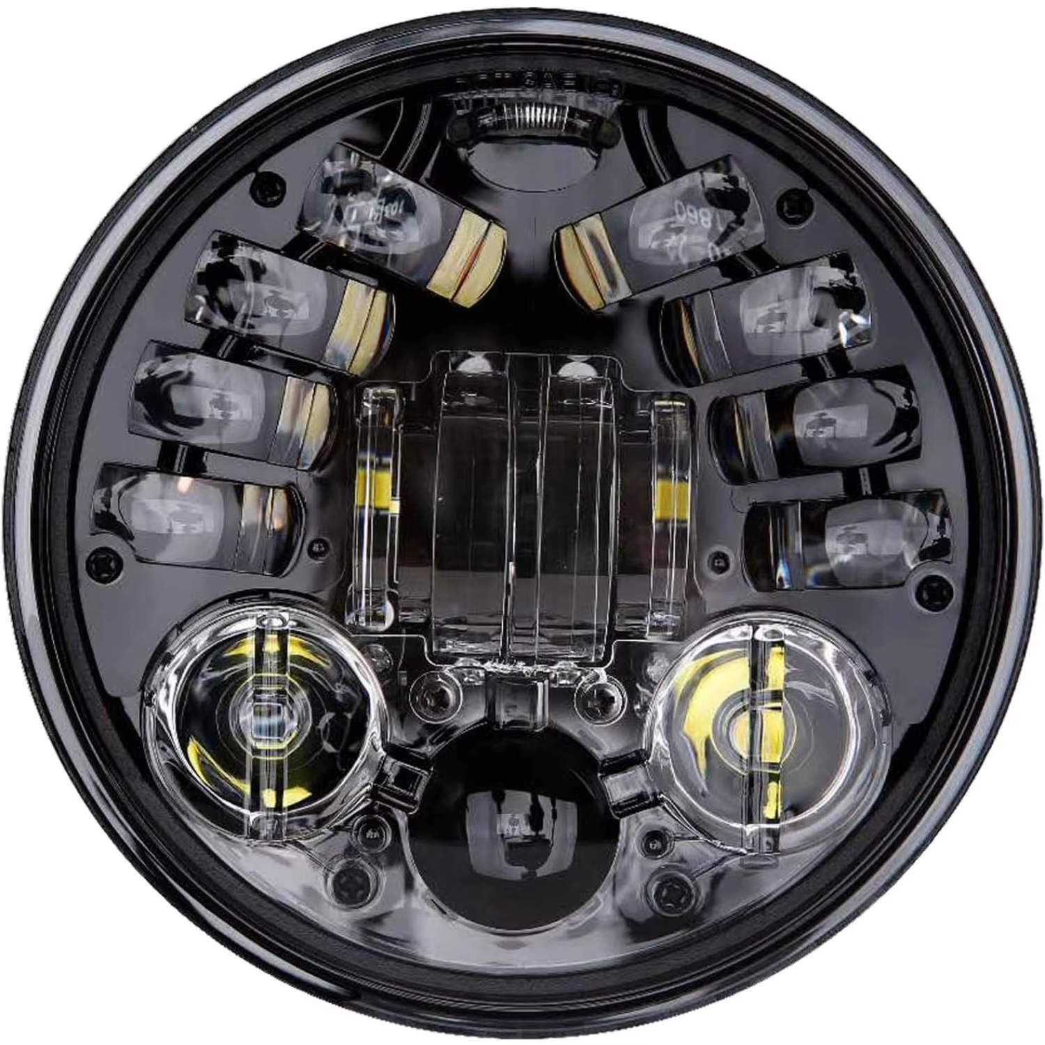 5.75 インチ LED ヘッドライト ハーレーダビッドソン ダイナ ストリート ボブ スーパー ワイド グライド ナイト ロッド トレイン ソフテイル スポーツスター アイアン 883 用