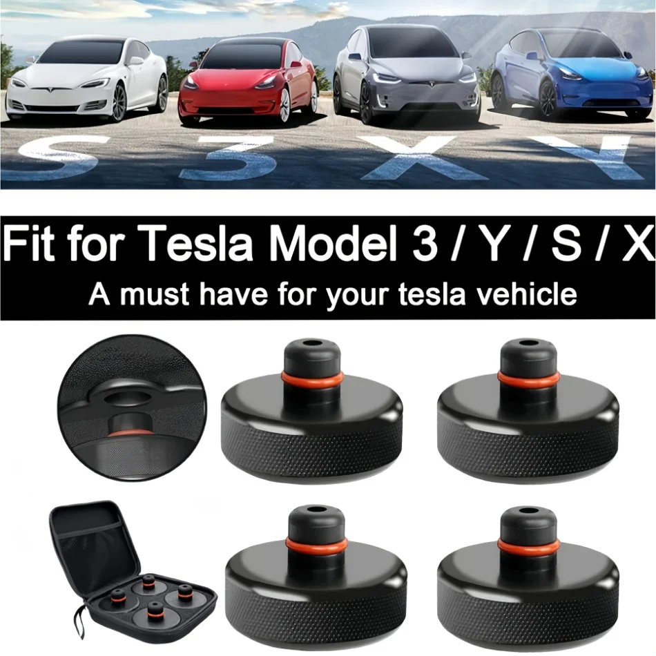 車ゴムリフティングジャックパッドアダプタツールシャーシ収納ケース付きテスラ 2019-2025 モデル 3 ハイランド Y ジュニパー S X
