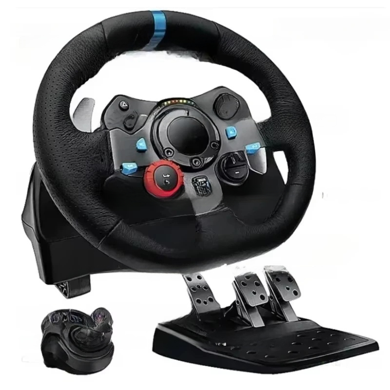 G29 G920 G923 レーシング シミュレーター ゲーム ステアリング ホイール;取り付けが簡単。中古。
