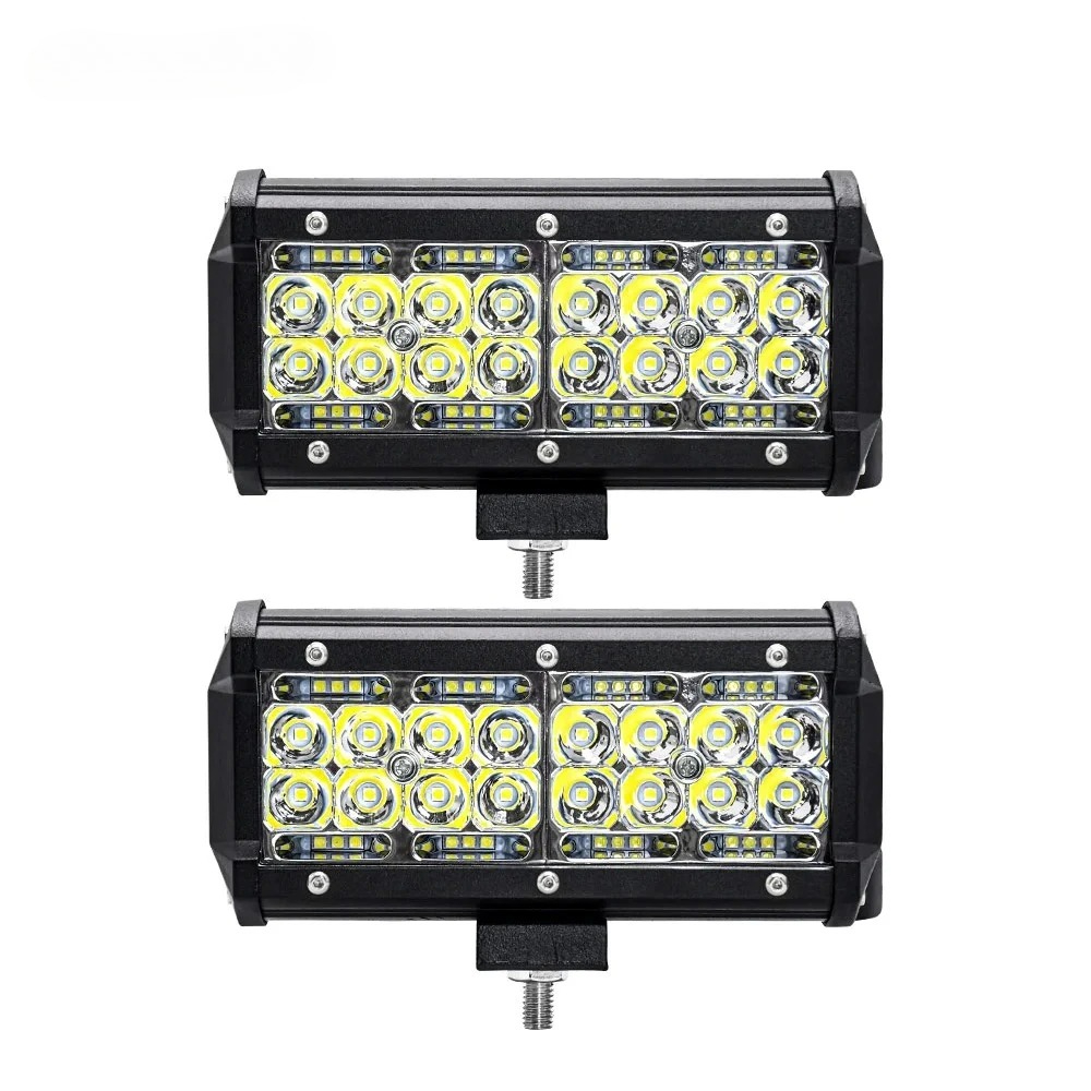 7 インチ 180 ワット LED ワークライトバー 7 インチ トラクターボートオフロードトラック Suv ATV スポットフラッドコンボ 12V 24V LED 作業ライト用