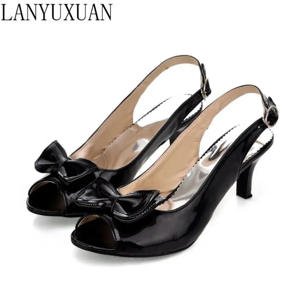 BLXQPYT プラス新販売ファッションサンダルビッグサイズ 34-46 靴女性 Zapatos Mujer Chaussure ファムパンプス Sapato Feminino 1-9