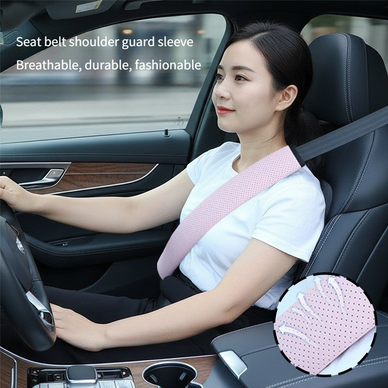 2 個一般抗絞殺カーシートベルトショルダープロテクター DIY 車内保護カバー自動車用品