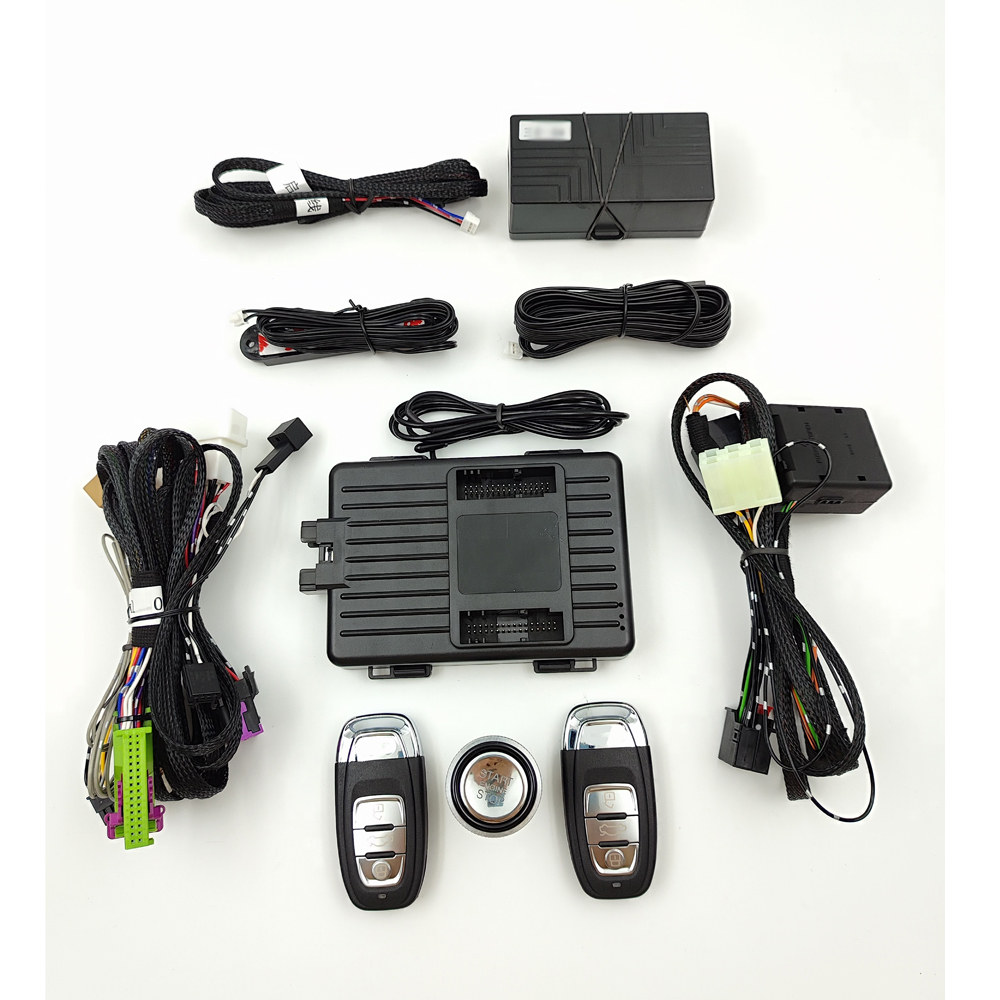 アウディ A4 Q5 S5 A5 2008-2017 オリジナル車プッシュスタートアップグレードなしプッシュスタートリモートスタートキーレスエントリー Eystem プラグプレイ