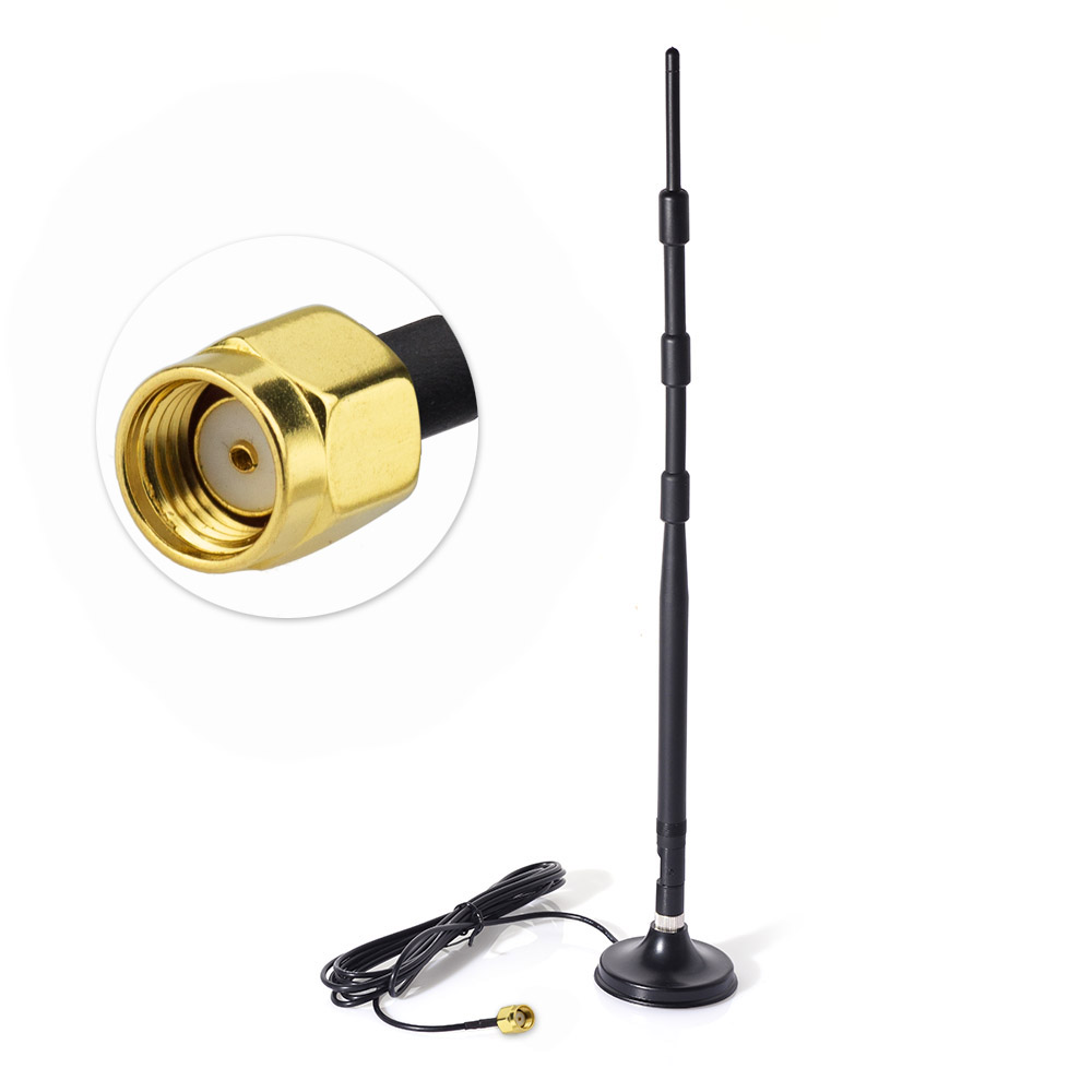 Superbat 9dbi 2.4GHz 全方向性垂直 WiFi アンテナ (RP-SMA コネクタ付き) ワイヤレス LAN カード AP 用