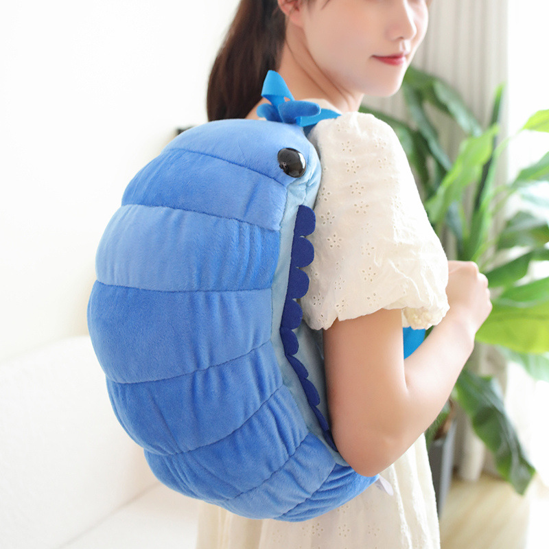 シミュレーション昆虫ぬいぐるみスイカのバグぬいぐるみバックパックぬいぐるみ PlushieToy 等脚類昼寝枕ルーム装飾誕生日ギフト
