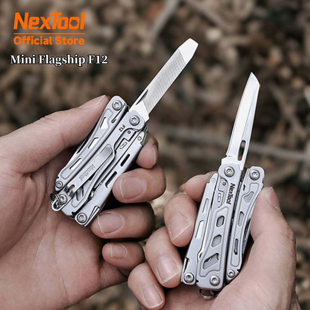 NexTool キーホルダー ミニフラッグシップ F12 折りたたみマルチツール 15 で 1 ドライバーペンチファイル定規栓抜きはさみ EDC ハンドツール