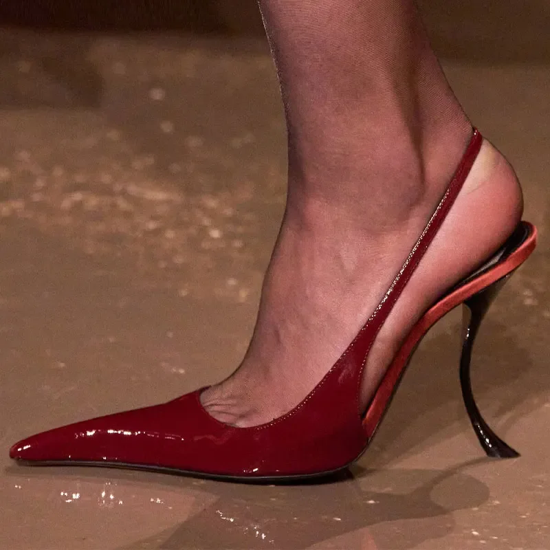 女性のためのサイズ 34-43 新しいファッション尖ったハイヒール 10.5 センチメートル女性のサンダル夏の女性の靴 Sandalias デ Mujer