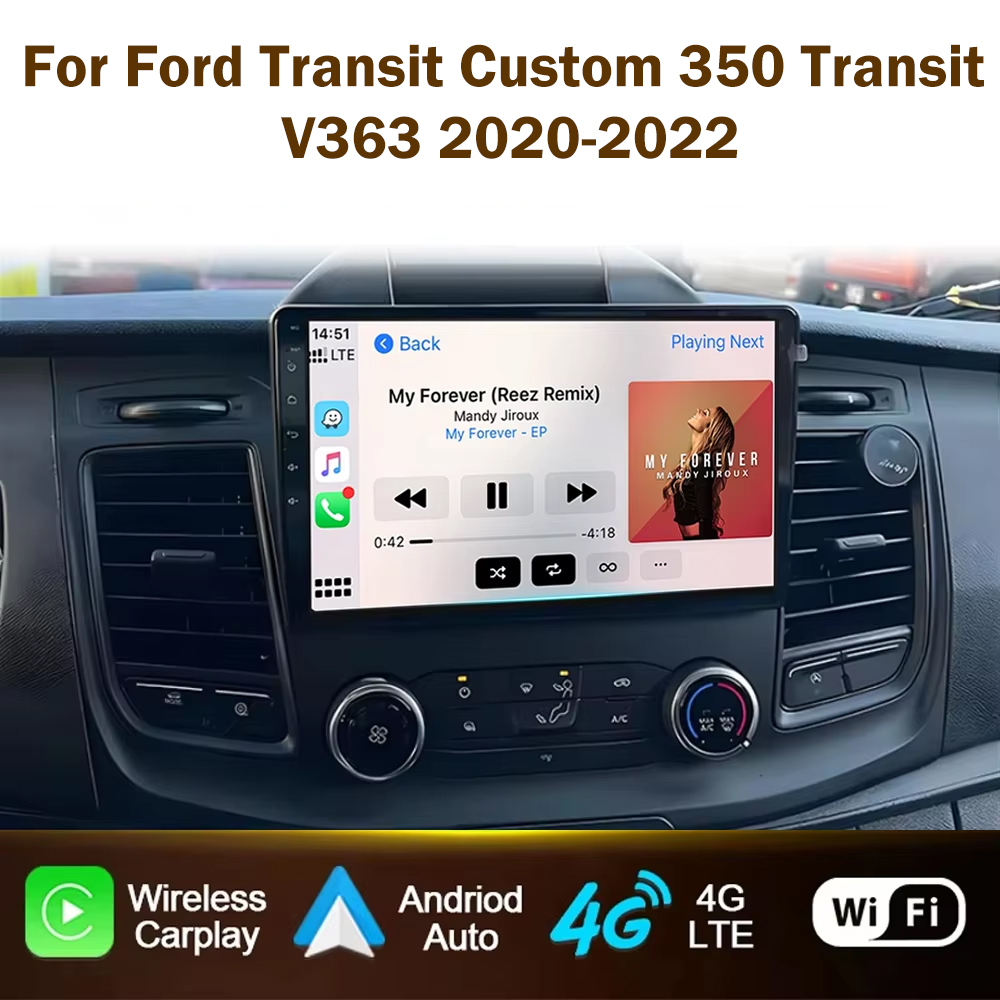 自動ラジオ Android フォードトランジットカスタム 350 トランジット V363 2020-2022 マルチメディアビデオプレーヤーナビゲーション GPS NO 2din ヘッドユニット
