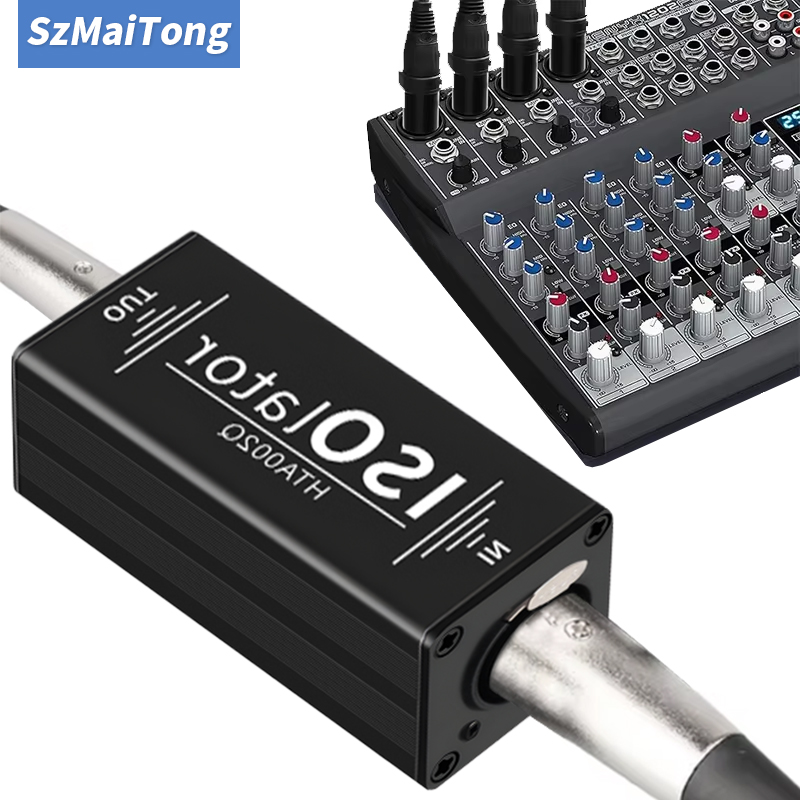 1 個 1 チャンネル 6.5 XLR ミキサーオーディオアイソレーター電流サウンドノイズミキサーマイク共通接地フィルターアイソレーターミキサー