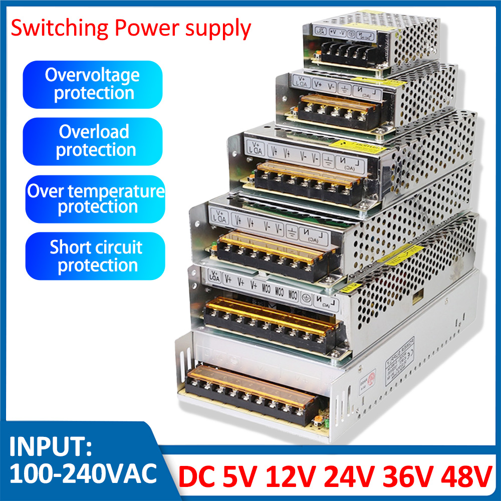 5V 12V 24V 36V 電源 SMPS 5 12 24 36 V AC-DC 220V TO 5V 12V 24V 36V 1A 2A 3A 5A 10A 20A 30A スイッチング電源 SMPS