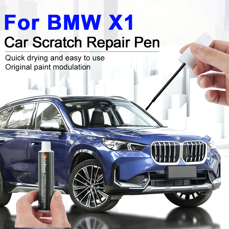 BMW X1用傷除去・塗装補修ペン 工場工程カラーマッチング自動車塗装補修ツール ミネラルホワイト アルパインホワイト