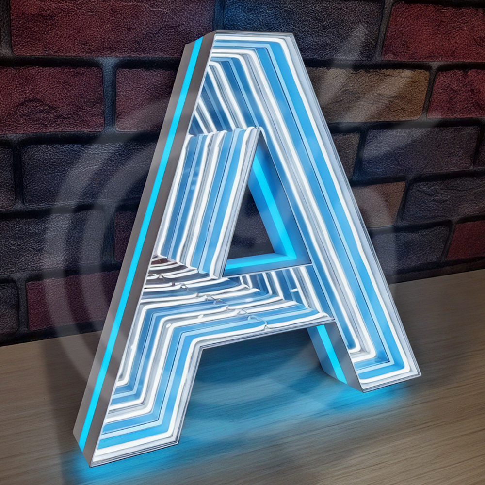 カスタム 3D LED インフィニティミラーサインチャンネル文字パーソナライズされたミラー壁ビジネス屋外屋内装飾バーサロン