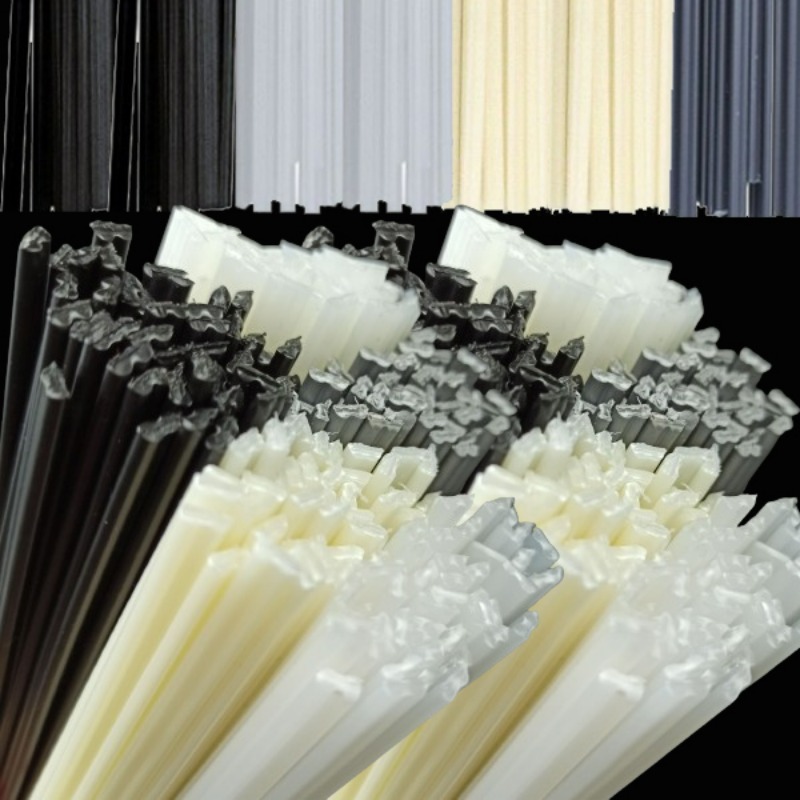 プラスチック溶接棒セット 20 センチメートル PP/PE/PVC/ABS ポリプロピレン溶接スティック車のバンパー修理ツールプラスチック溶接機用 50 個