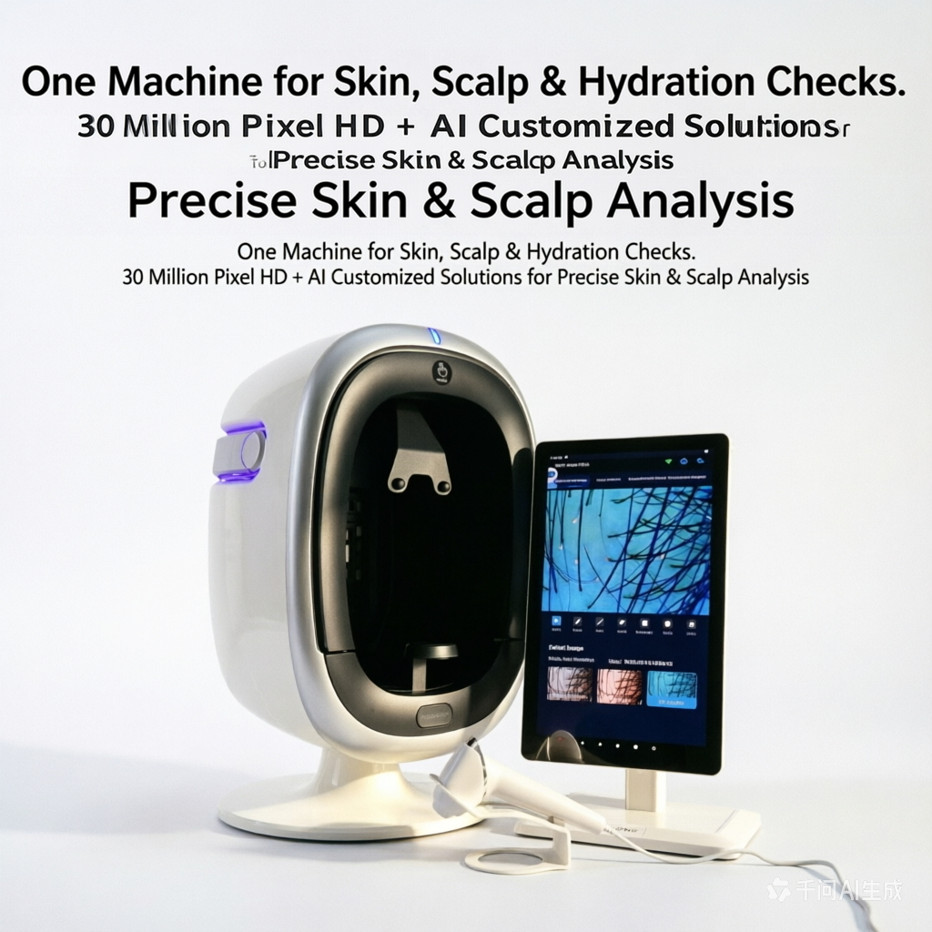 AISA O1 Pro スキンアナライザー 3000 万ピクセル皮膚分析スキャナー頭皮アナライザー 15.6 インチ顔の皮膚アナライザー多言語