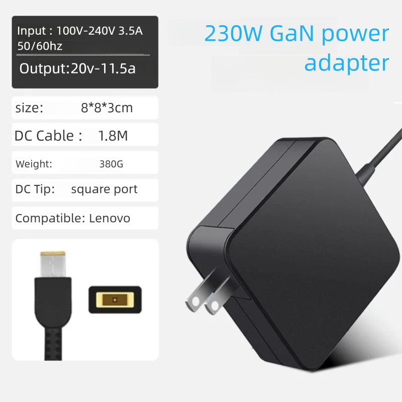 20V 11.5A 230W USB GaN AC ラップトップ充電アダプタ Lenovo Legion Y740 Y920 Y540 P50 P70 P71 P72 P73 Y7000P Y9000K A940 00HM626用