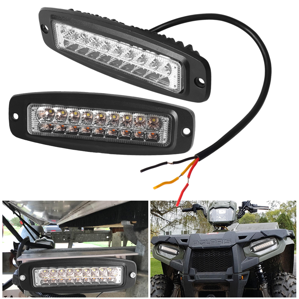 車の LED ライト運転作業灯バー Led フラッシュマウントポッド電球ランプユニバーサルオートコシュトラックオフロード 24V 12V