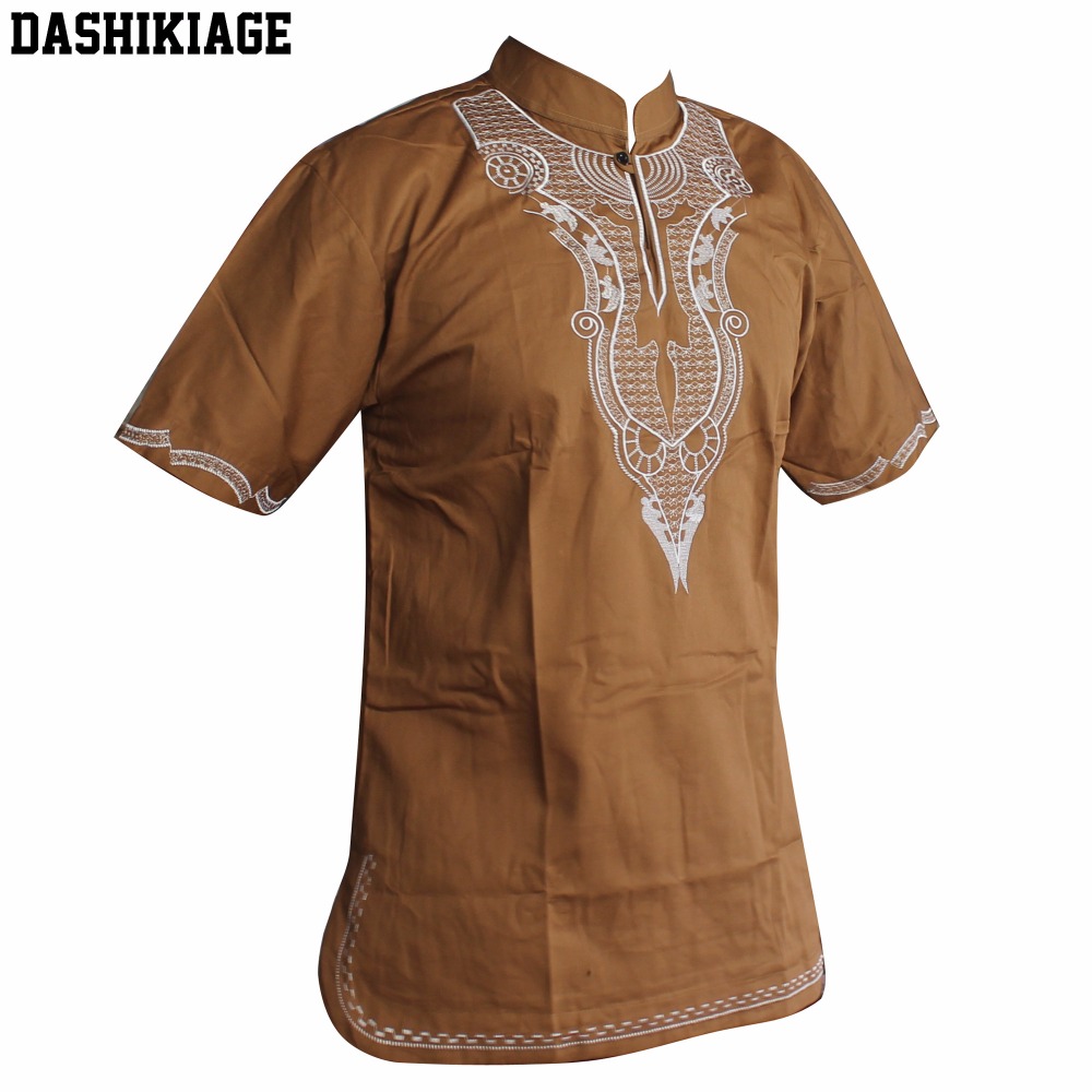 Dashikiage スリム汎アフリカ刺繍最新トップ部族エスニック簡潔なヒッピー Dashiki トップアンカラアフリカヴィンテージ Tシャツ