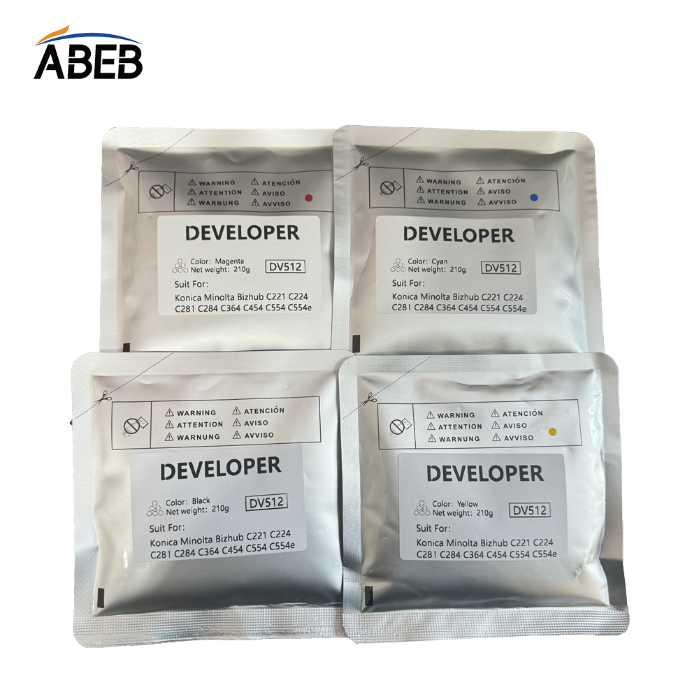 4 ピース/1 セット DV512 現像剤粉末コニカミノルタ Bizhub C221 C224 C281 C284 C364 C454 C554 C554e OEM 高互換キャリア