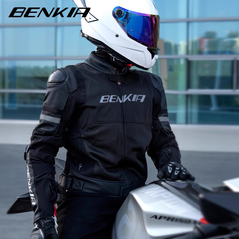 Benkia プロフェッショナルオートバイトラックレーシングアーマー CE 保護ジャケット牛革防風乗馬服女性男性アプリリア