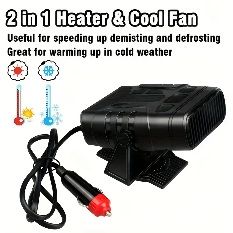 カーヒーターエアファン 12V ポータブルデミスターデフロスター加熱ファンドライヤーフロントガラス曇り止め Accessroies