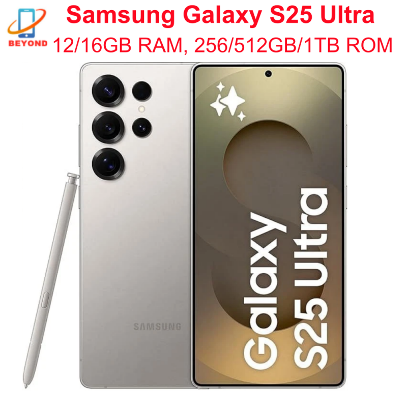 Samsung Galaxy S25 Ultra 5G S938U1 6.9 "ダイナミック LTPO AMOLED ROM 256/512GB/1TB RAM 12/16GB Sanpdragon NFC オリジナル AI 携帯電話