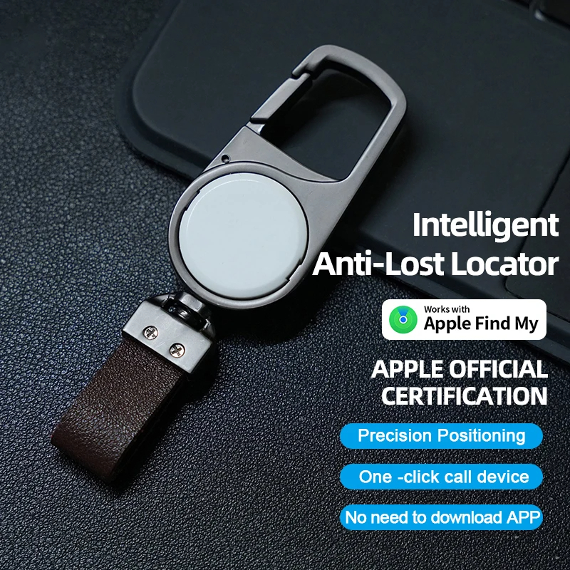 iPhone デバイス用キーチェーン スマート GPS Bluetooth ロケーター Apple MFI 評価の紛失防止トラッカー「Find My APP」リマインダーと連携