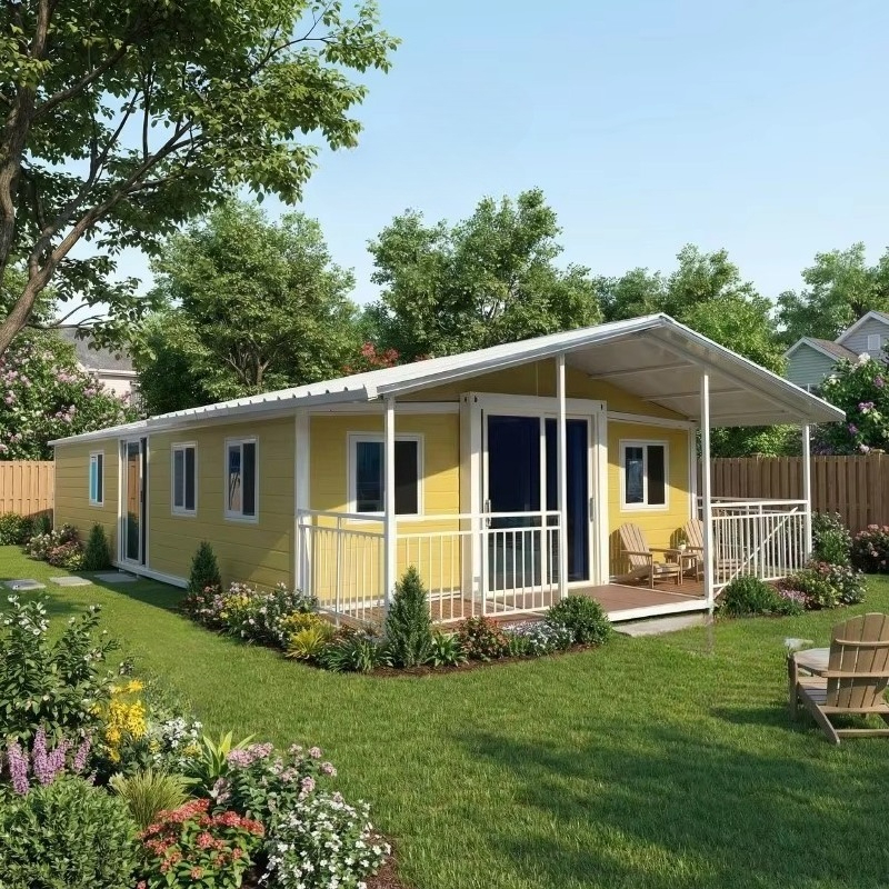 ベストセラー Casa Contenedor De Acero Plegable 移動可能な裏庭 20 フィート 40 フィートの小さなプレハブ拡張可能な家 車輪付きの家
