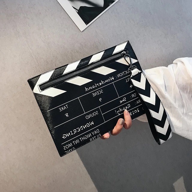 面白い映画プロップデザイン女性 Shouler バッグデザイン手紙クラッチバッグかわいい Pu レザークロスボディメッセンジャーバッグ女性の小さな財布