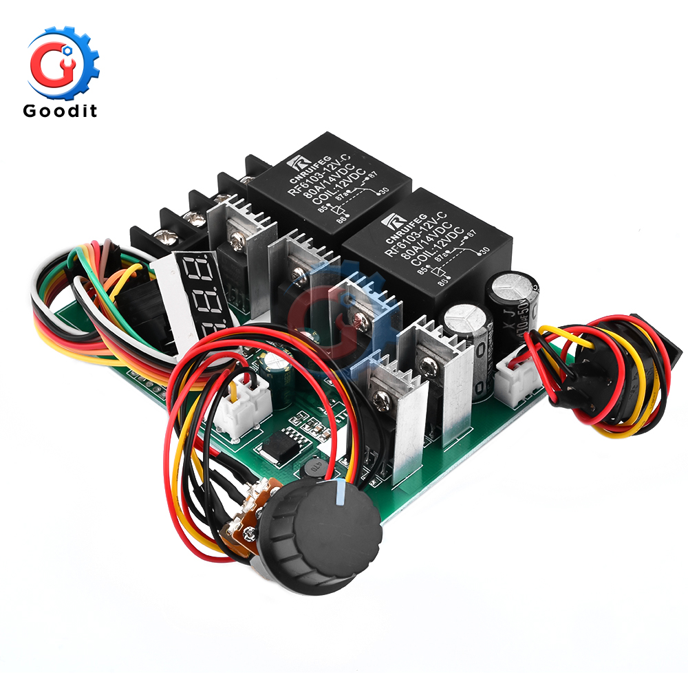 40A PWM スピードコントローラ DC モーターデジタルディスプレイ DC10-55V 0 〜 100% 調整可能なドライブモジュール入力最大 60A 12V 24V 36V 48V